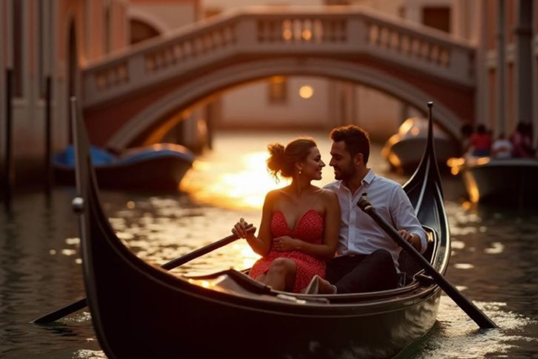 Proposta di matrimonio a Venezia con anello di fidanzamento Trilogy Bon Gioielli