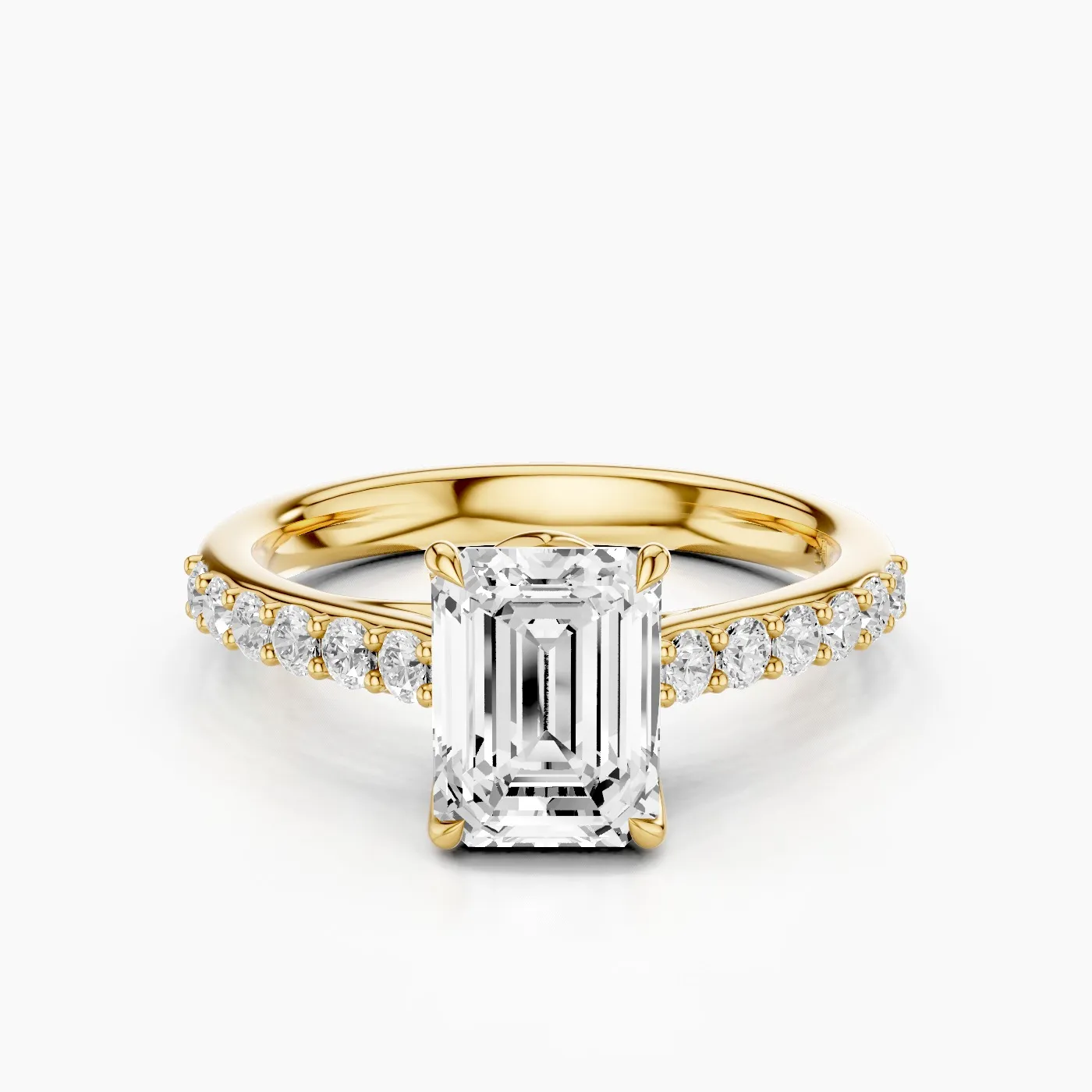 Elysia Pavè with 1,57 ct Emerald Certified Lab Grown Diamond