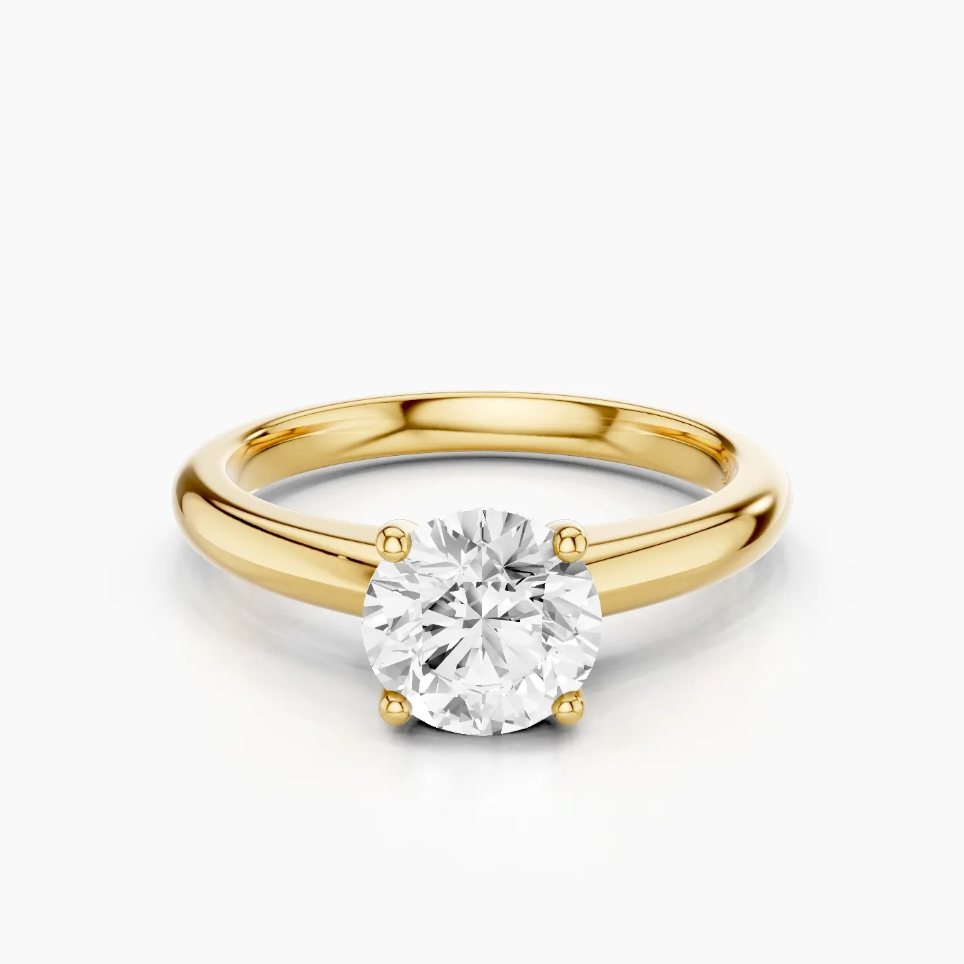 Anello di Fidanzamento Lyanna Halo Nascosto con Diamante Lab Grown Rotondo da 1 ct